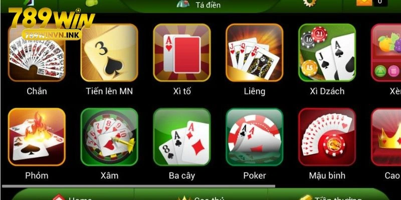 Những tựa game tại sảnh 789WIN được ưa chuộng nhất 